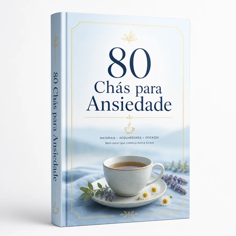 E-book 80 Receitas de Chás para Ansiedade